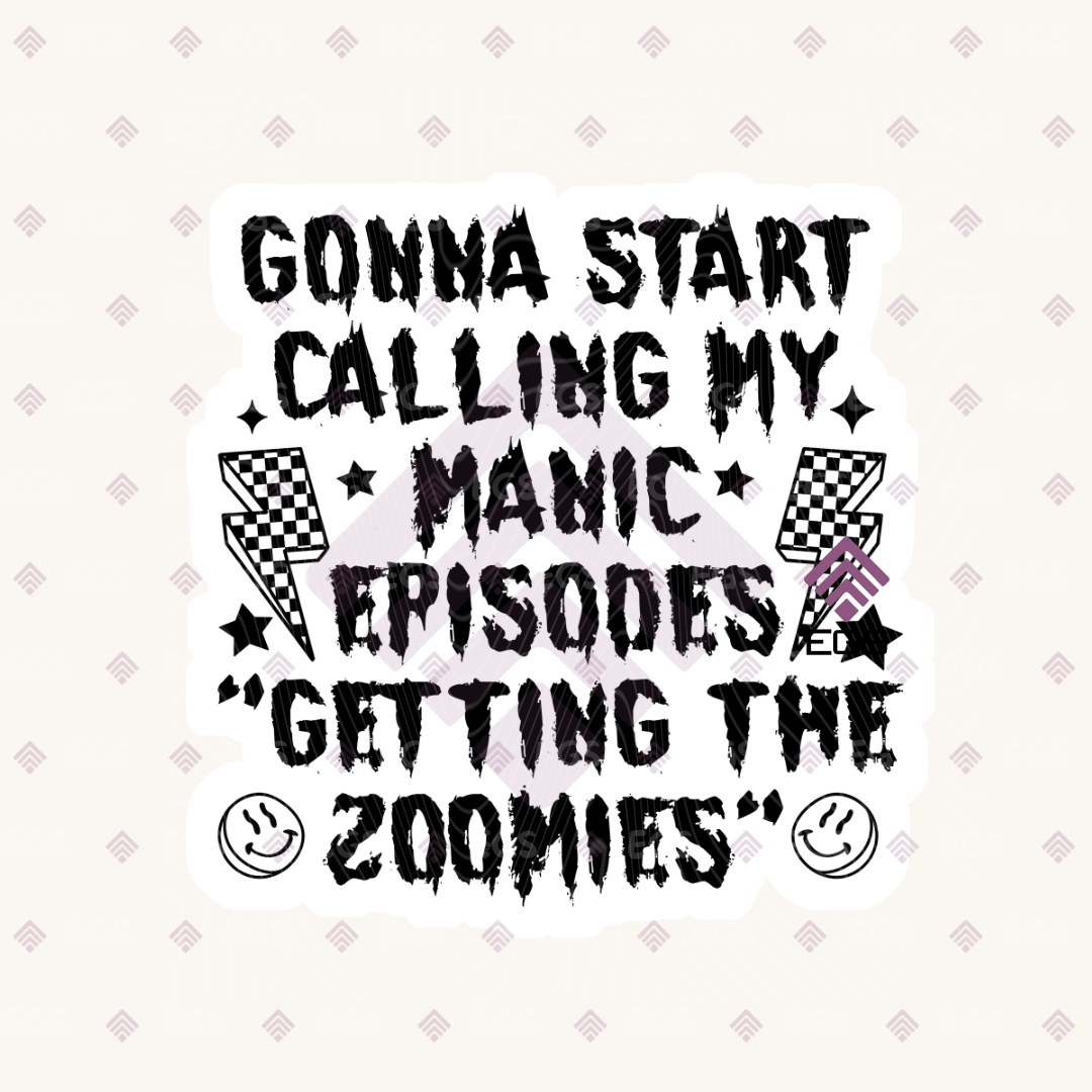 "Getting The Zoomies" Sticker