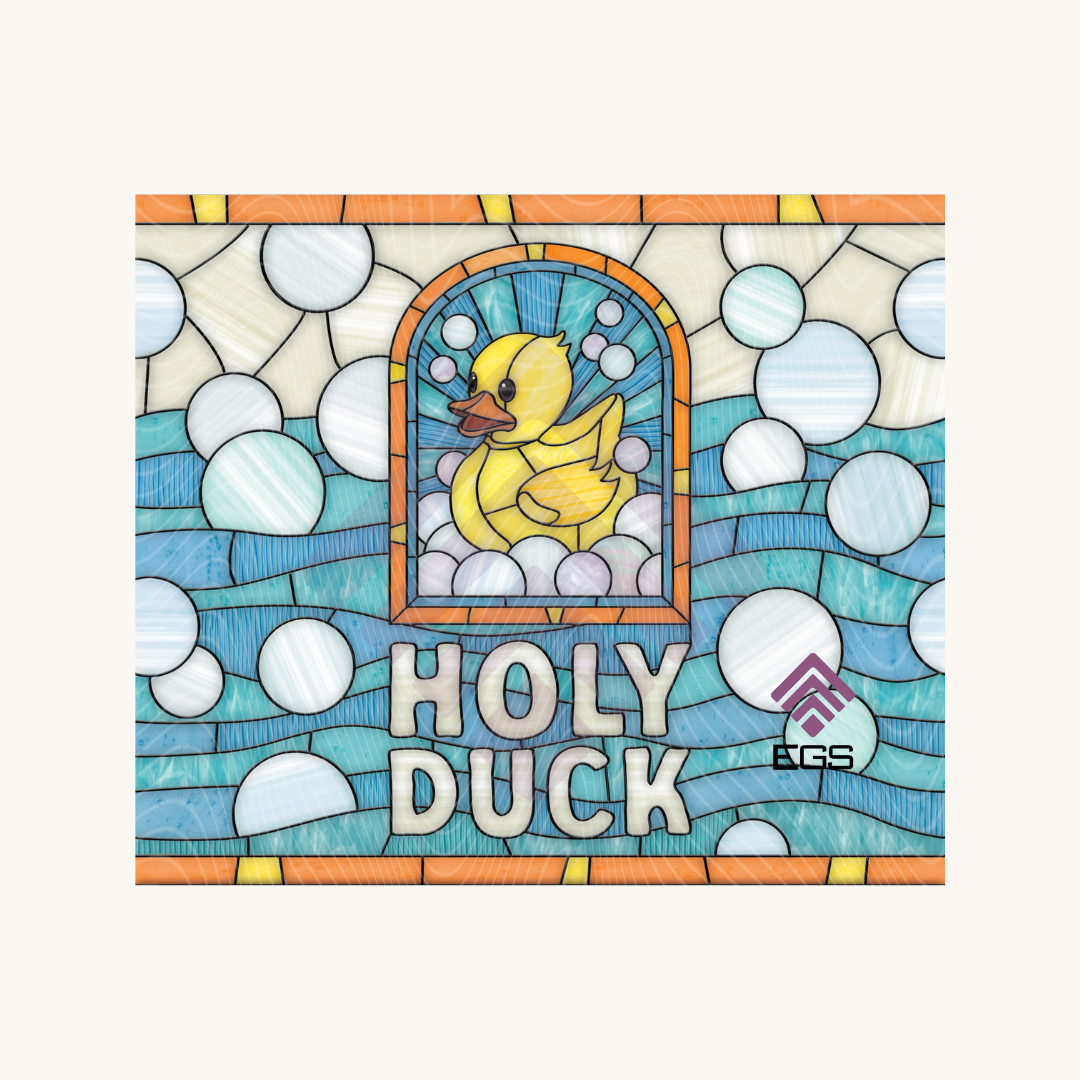 Stained Glass Holy Duck Magnet
