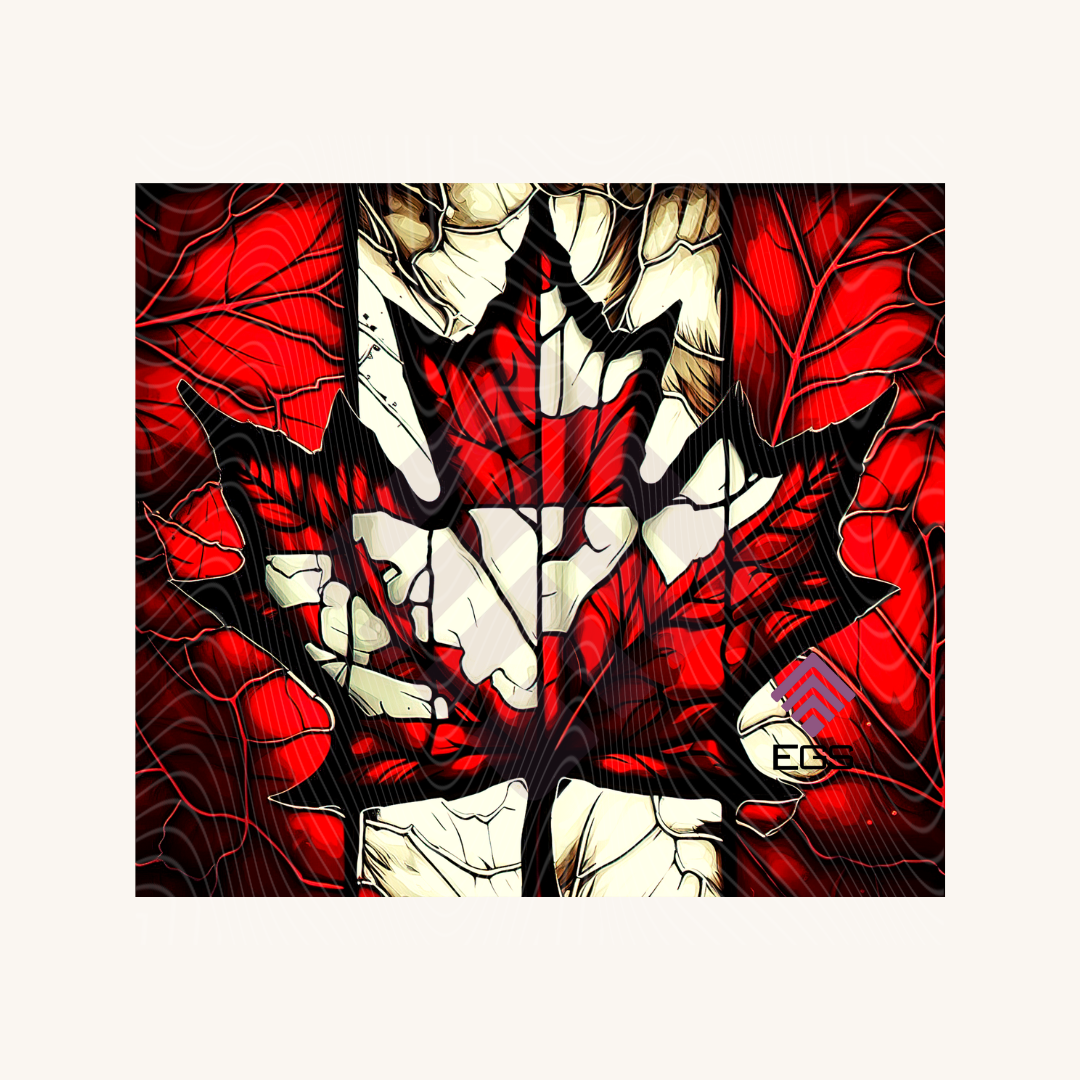 Stained Glass Canada Inspired Magnet