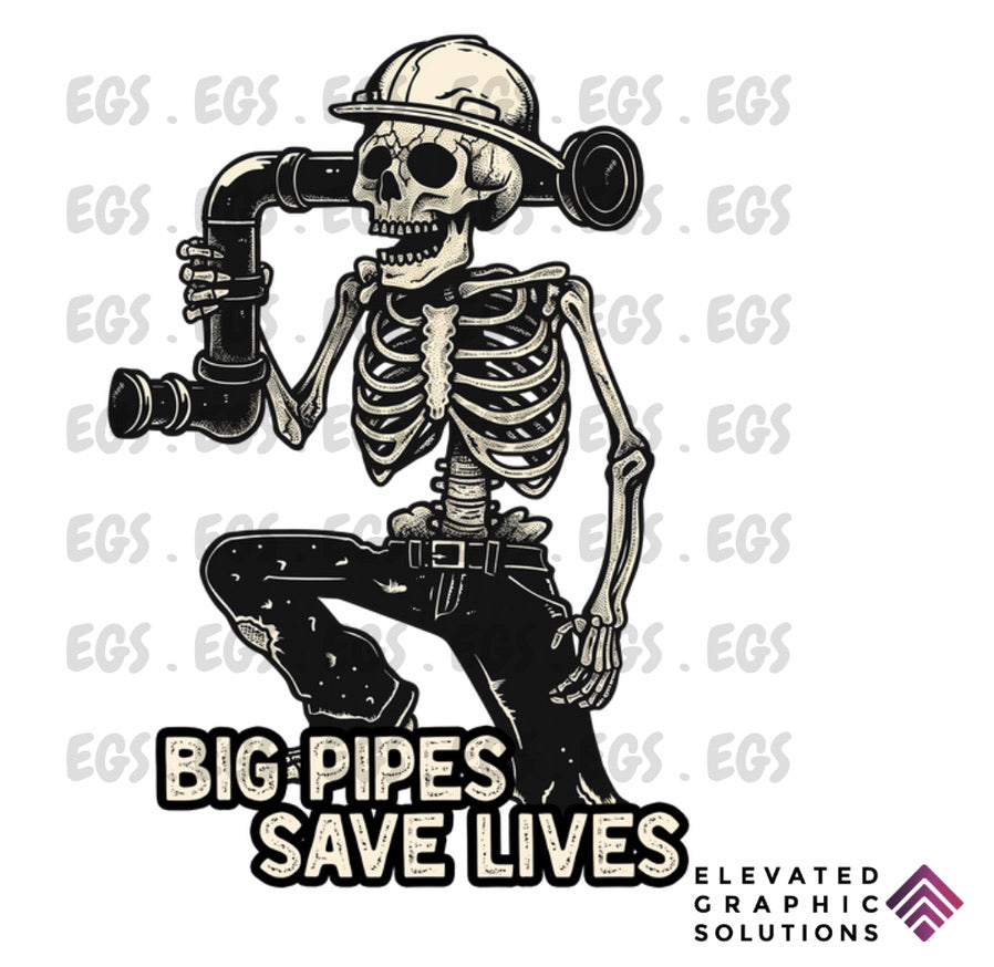 "Pipes Save Lives" Sticker