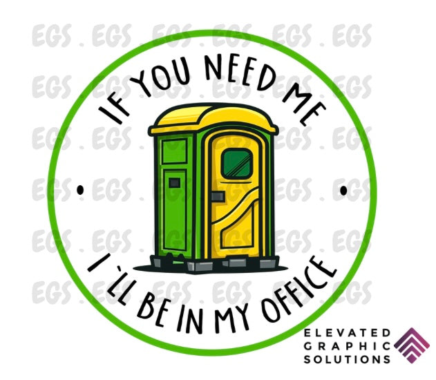 "...In My Office" Sticker