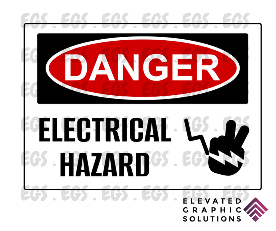 "Electrical Hazard"Sticker