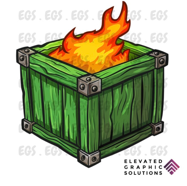 "Dumpster Fire" Sticker