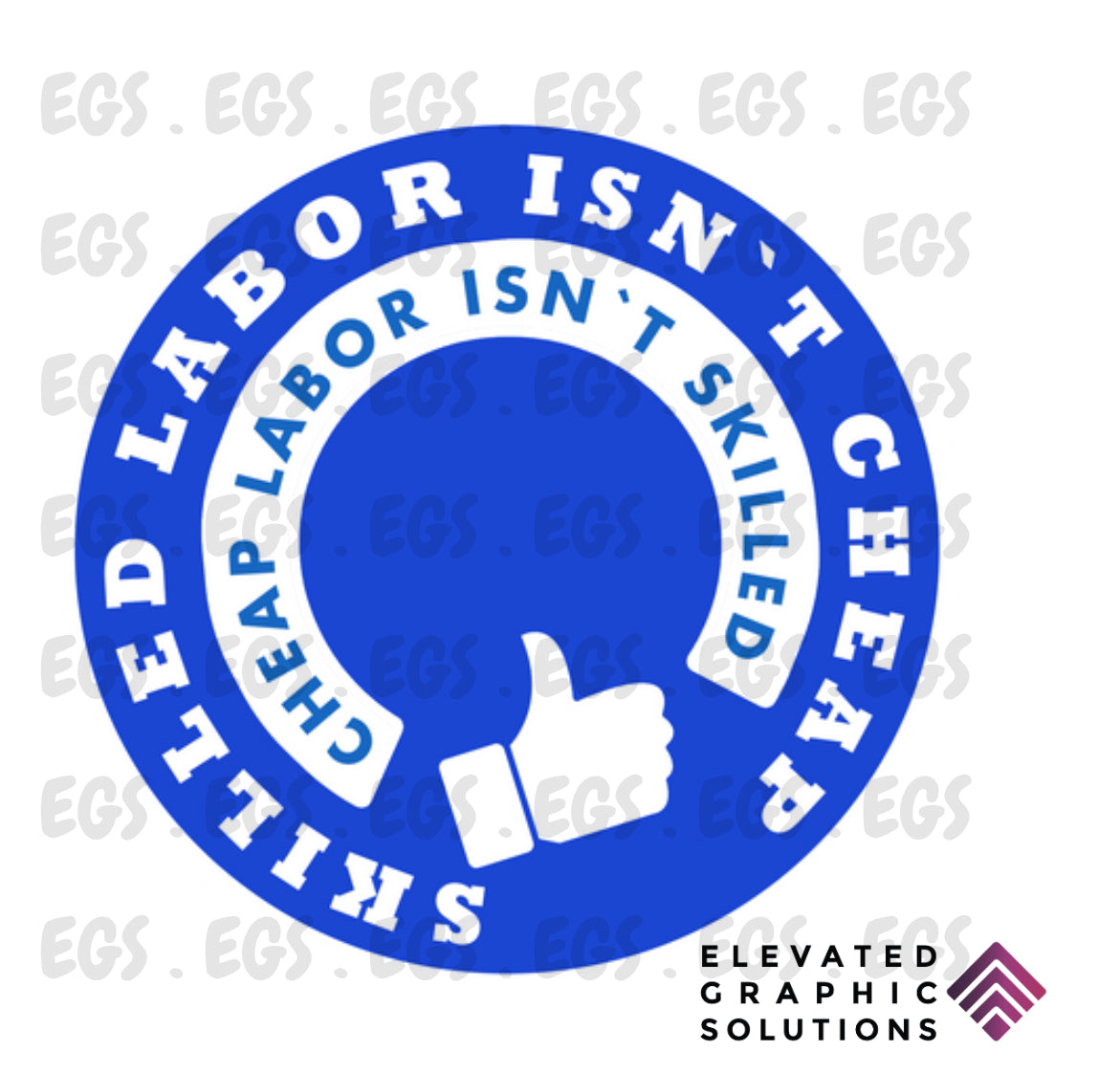 "Skilled Labor" Sticker