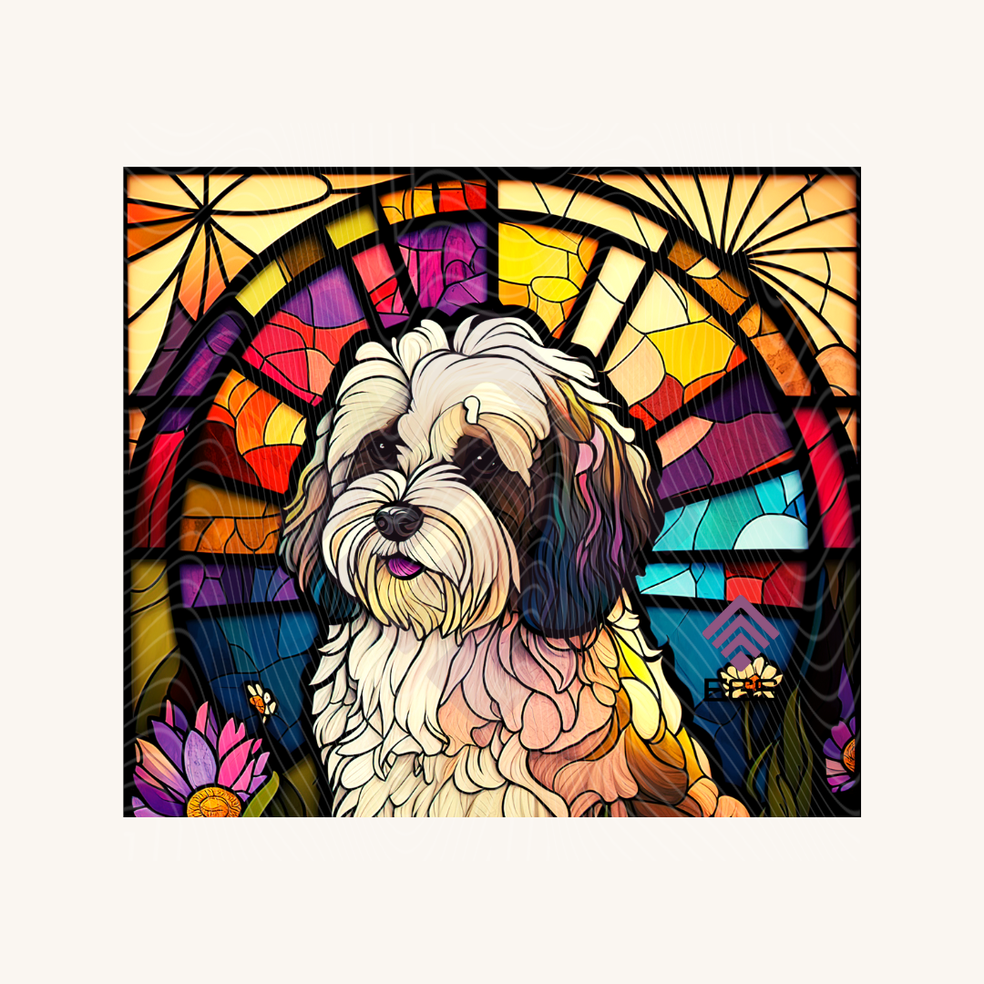 Stained Glass Havanese Magnet