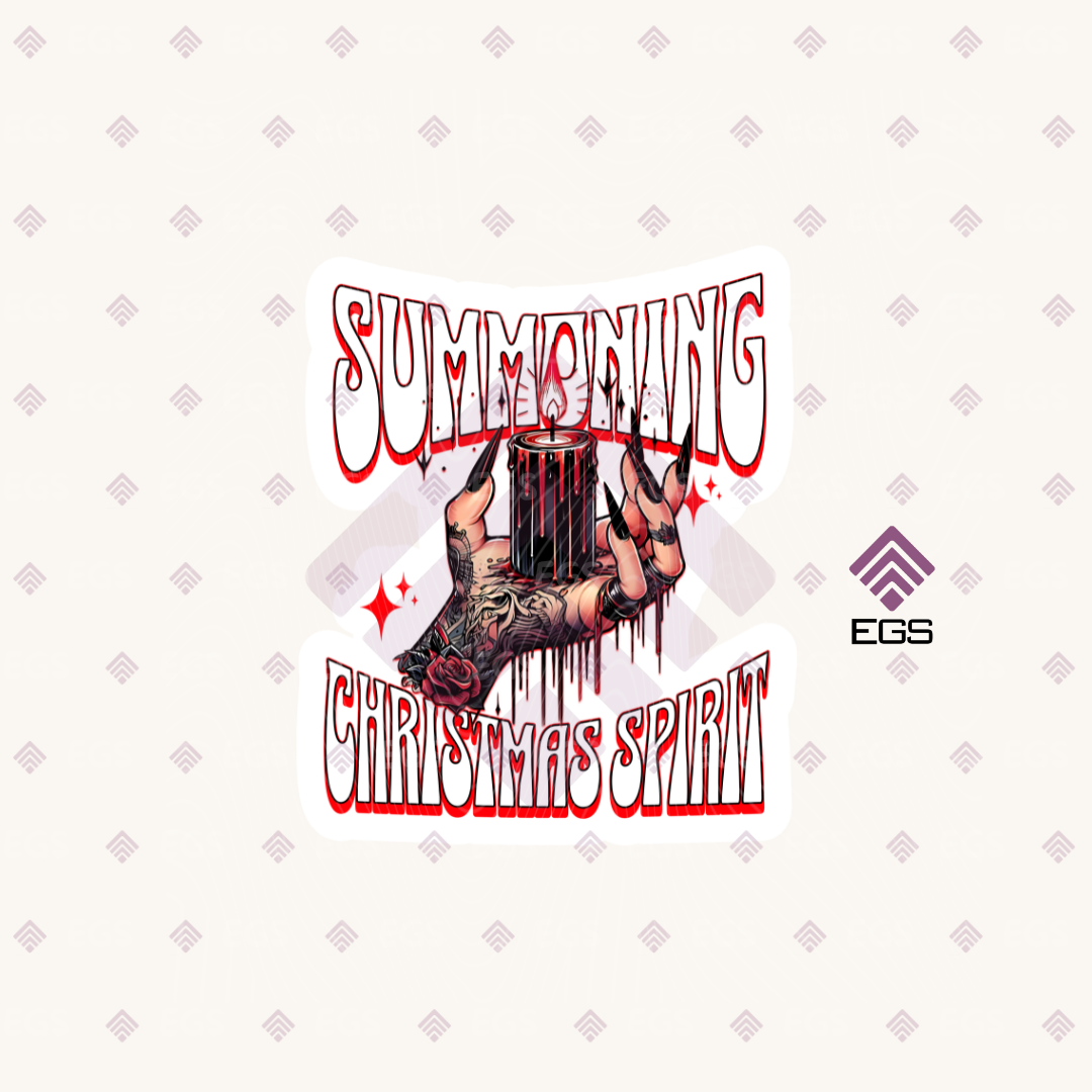 Summoning Christmas Spirit Sticker