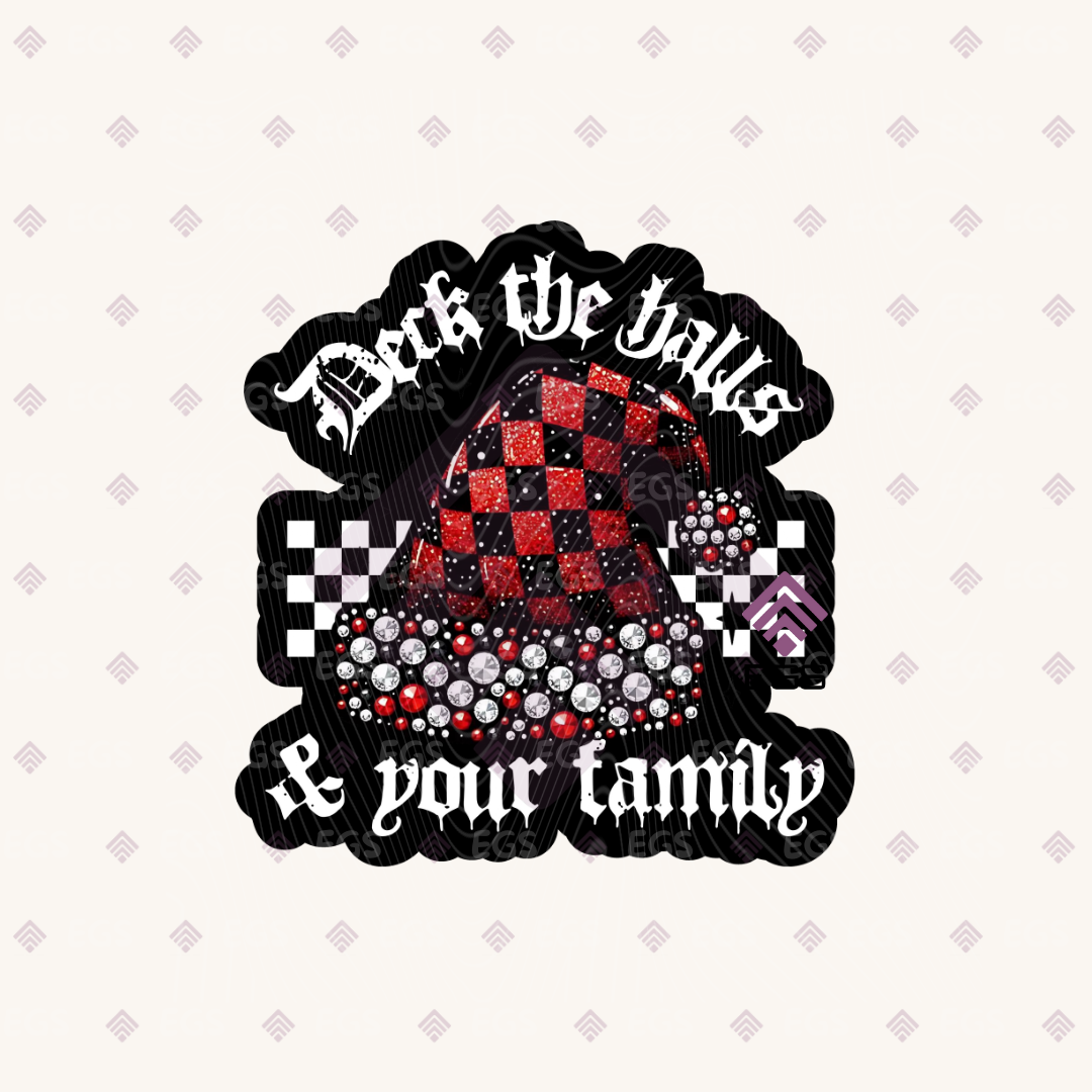 Deck Your Family Sticker