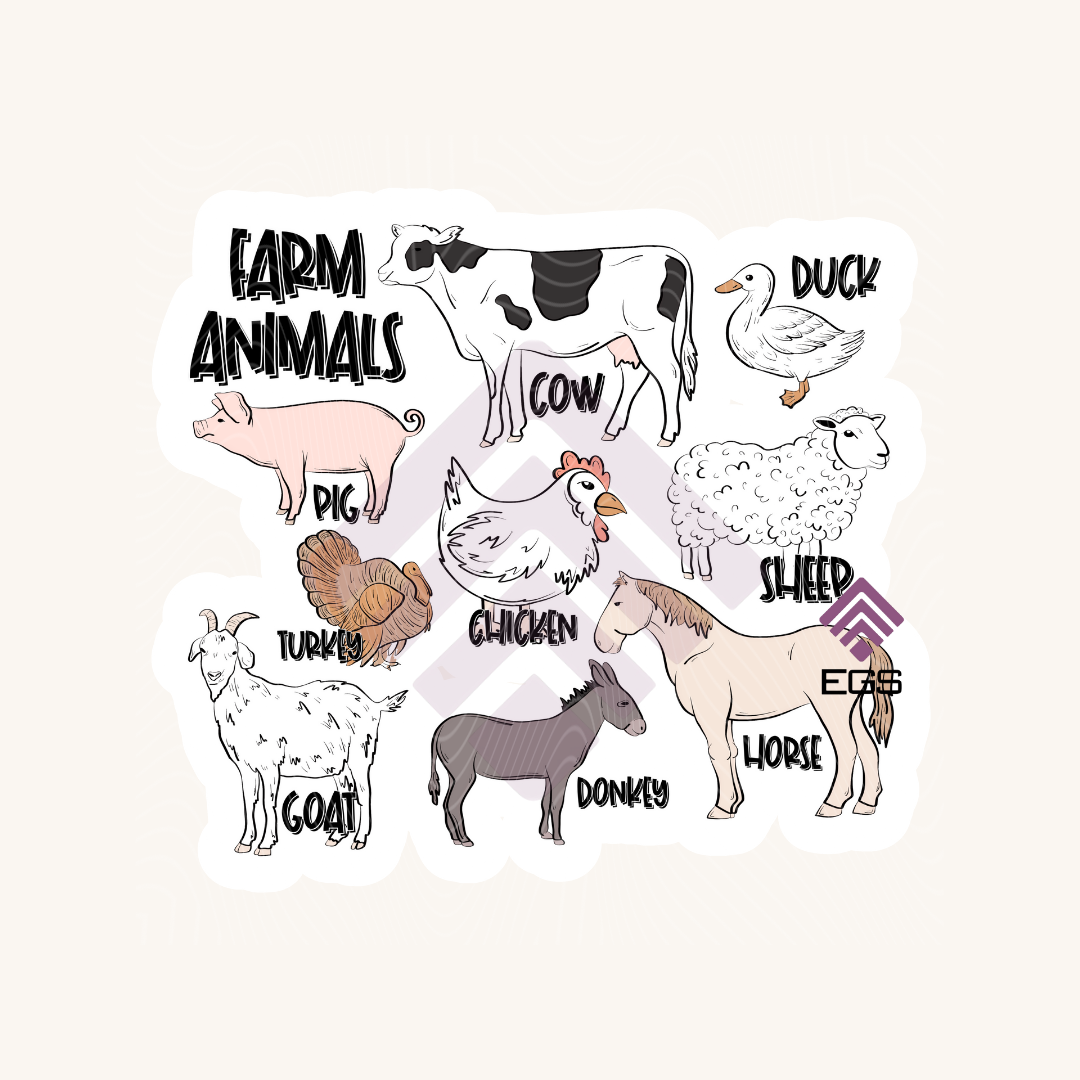 Farm Animals Sticker