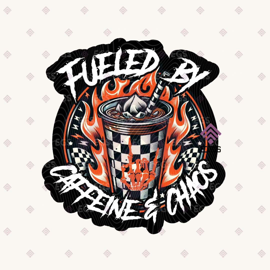 Caffeine & Chaos Sticker