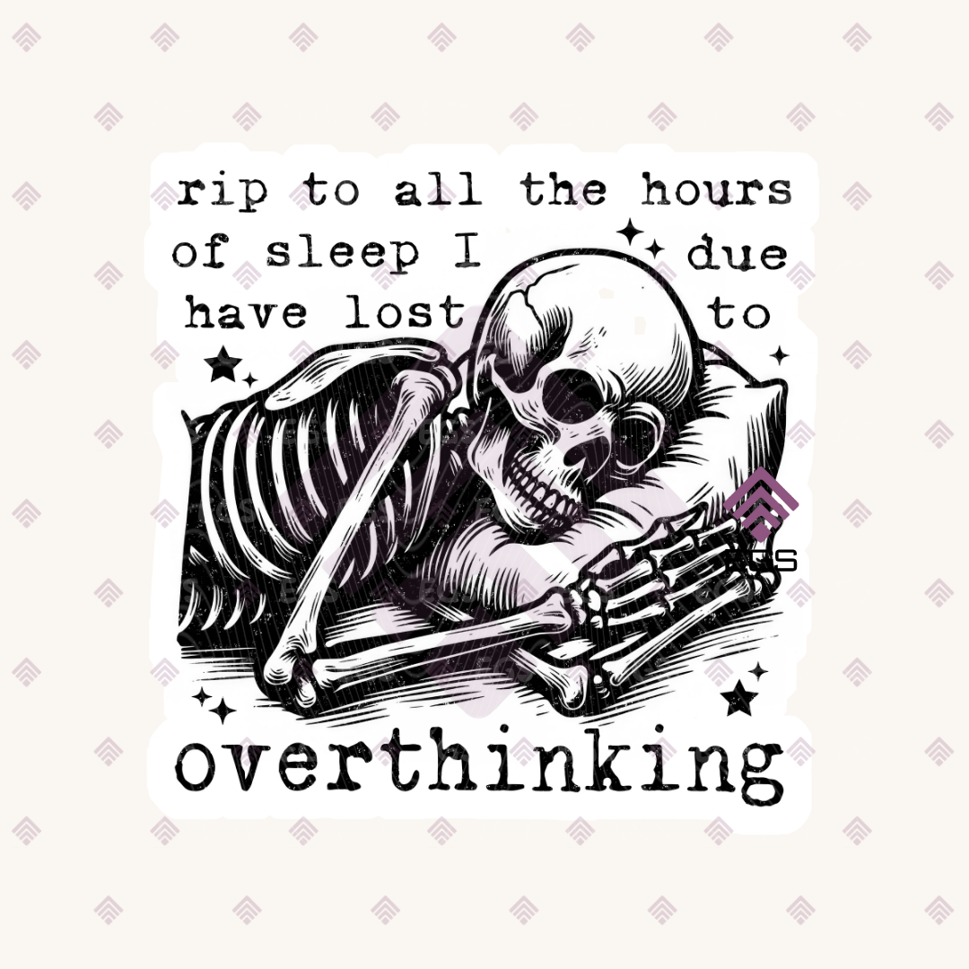 Overthinking Sticker