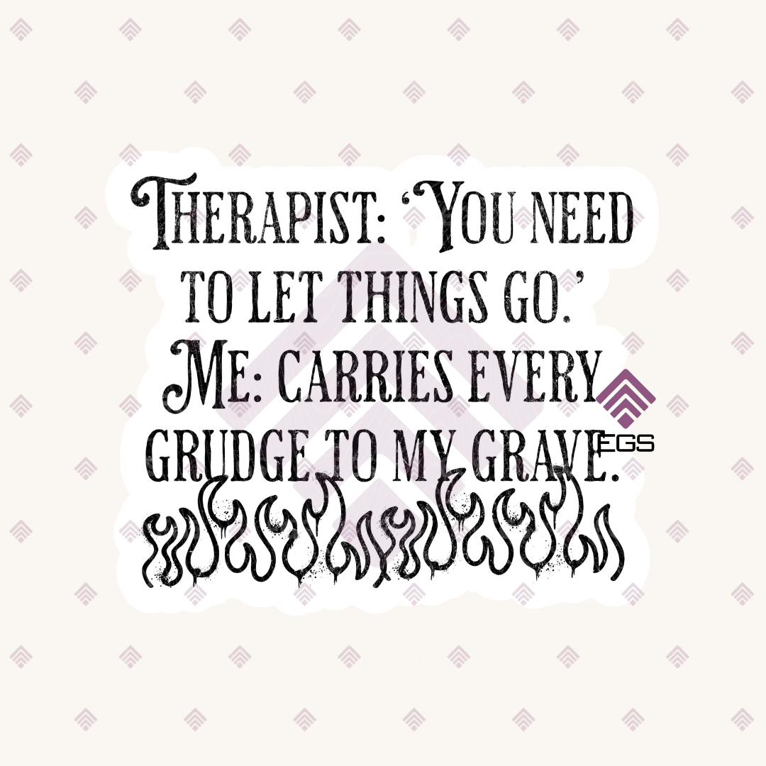 Grudges To The Grave Sticker