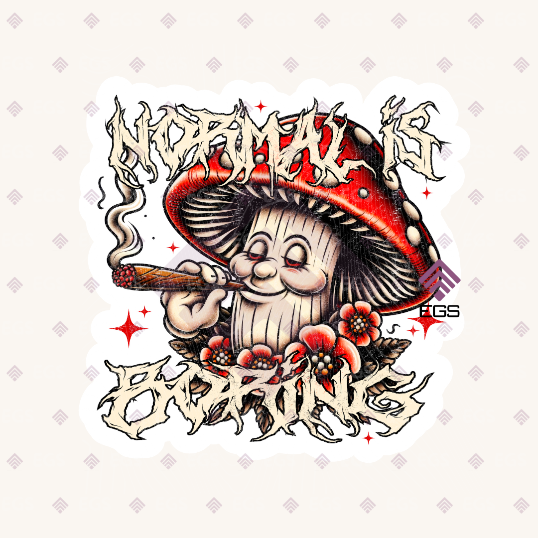Stoner Mushroom Sticker