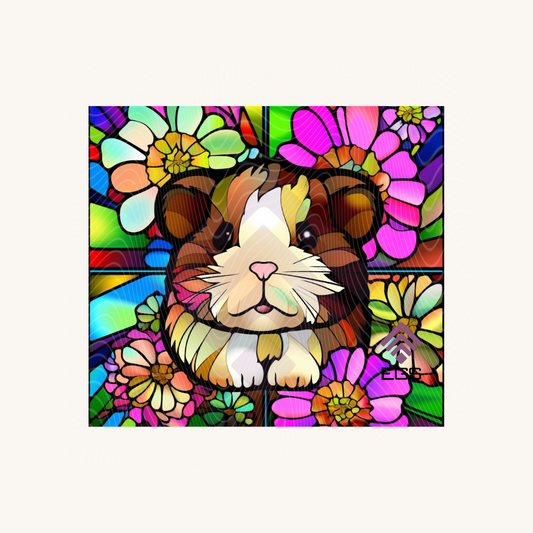 Stained Glass Hamster Magnet