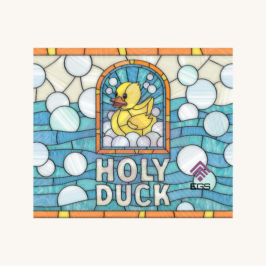 Stained Glass Holy Duck Magnet