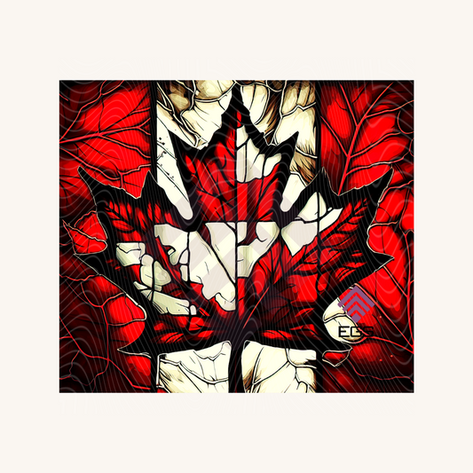Stained Glass Canada Inspired Magnet