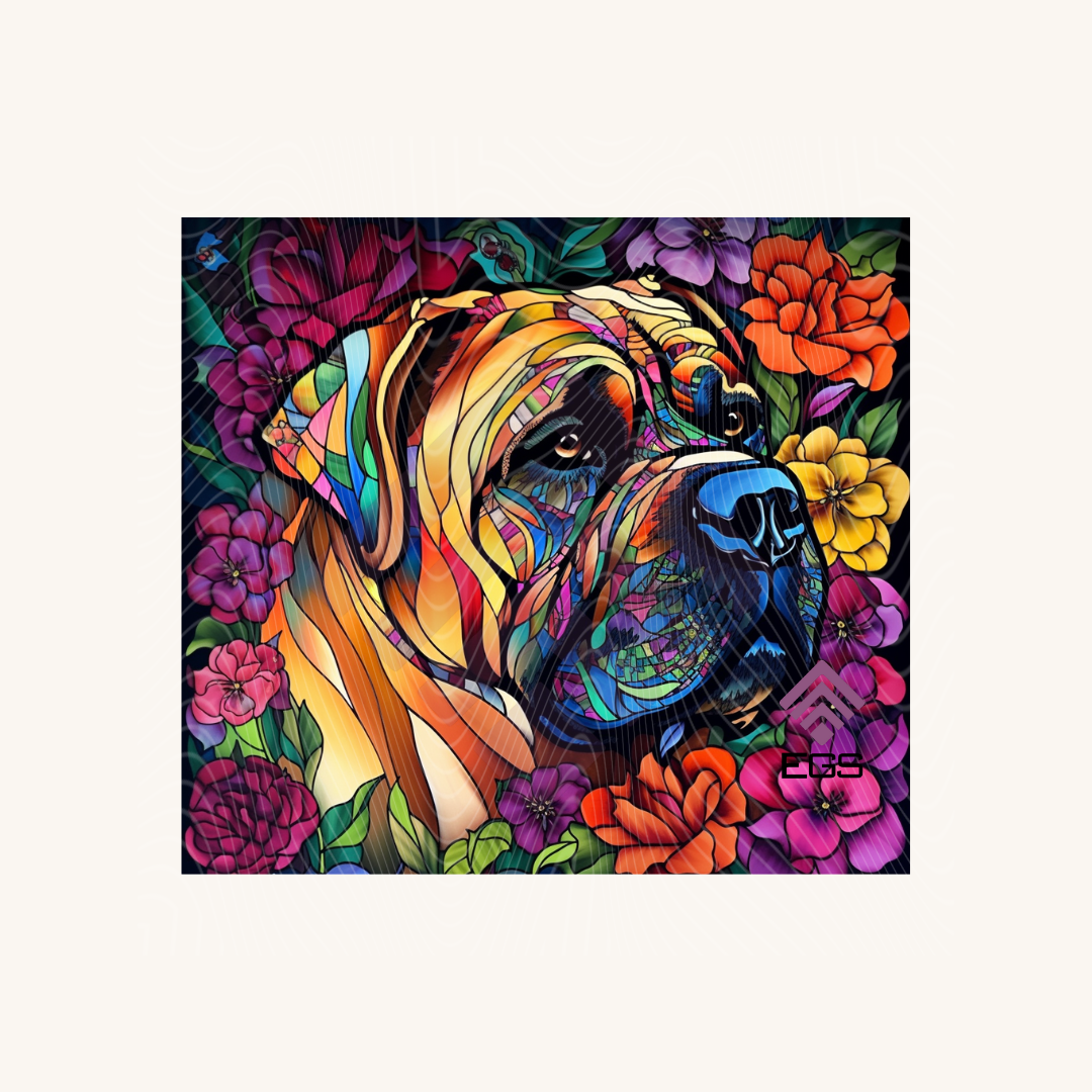 Stained Glass Mastiff Magnet