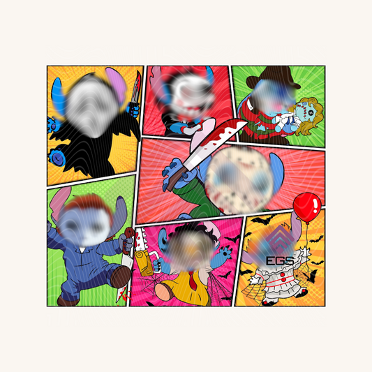 Spooky Blue Alien Magnet