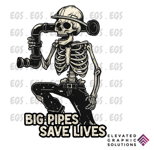 "Pipes Save Lives" Sticker