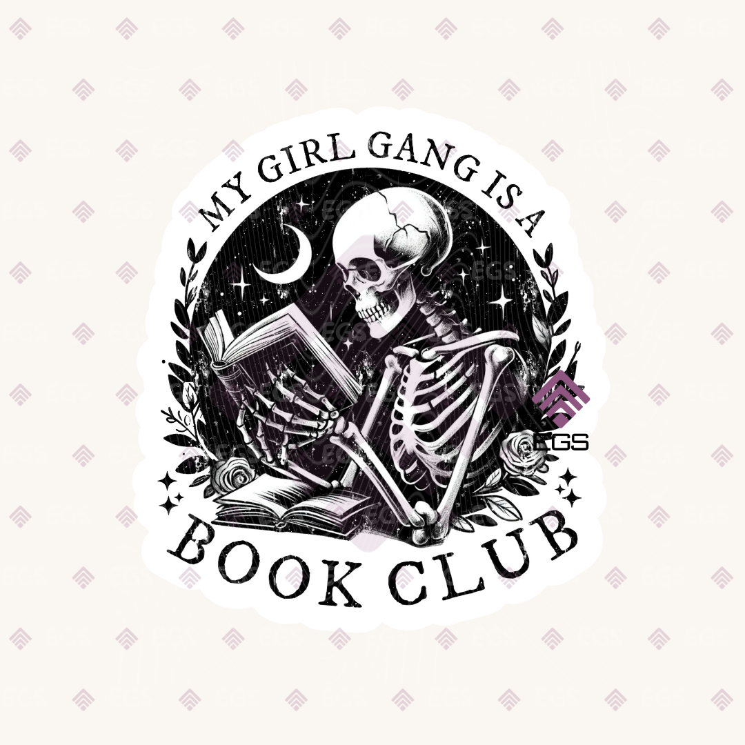 Girl Gang Book Club Sticker