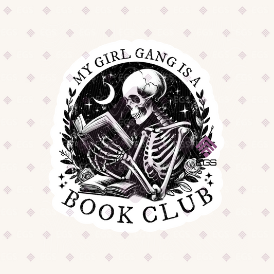 Girl Gang Book Club Sticker