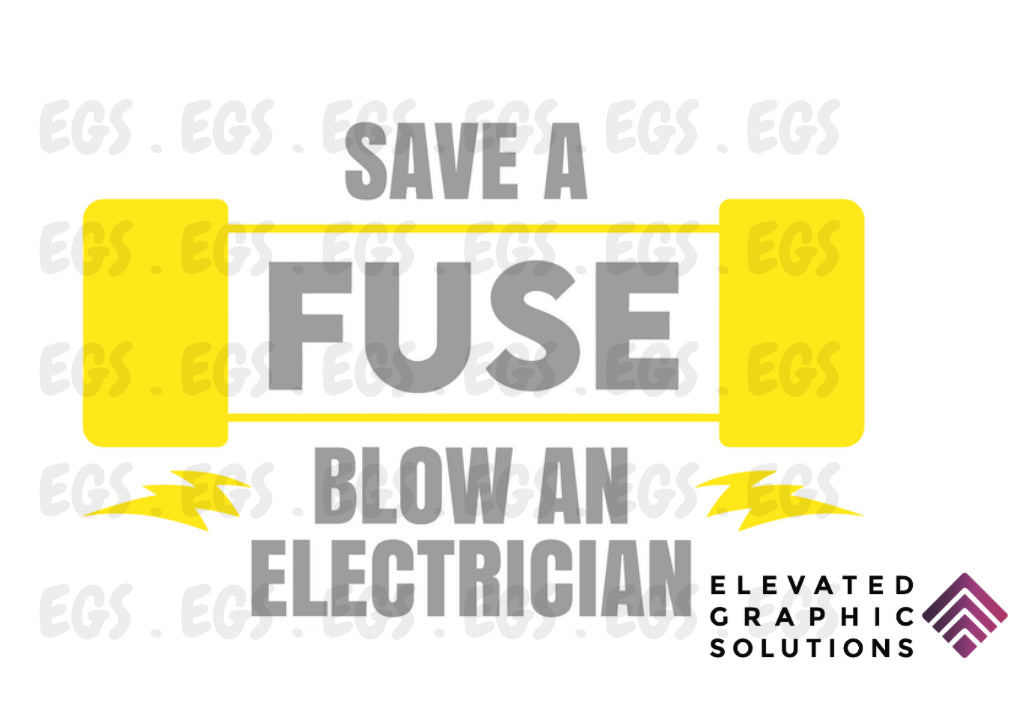 "Save A Fuse.." Sticker