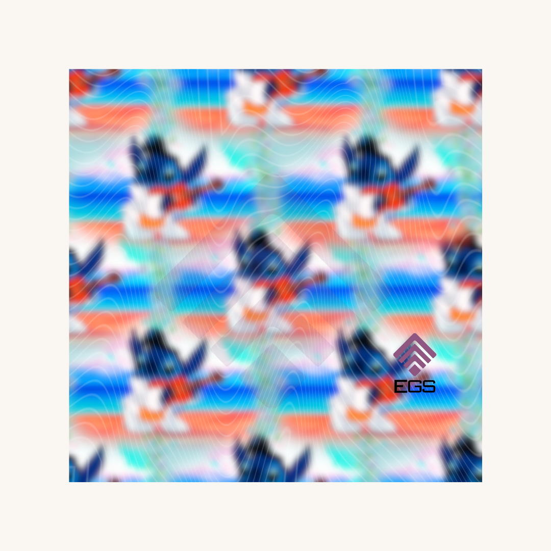 Blue Alien Playing Guitar Magnet