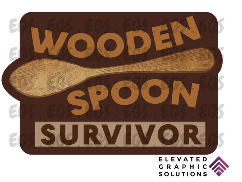 "Wooden Spoon Survivor" Sticker