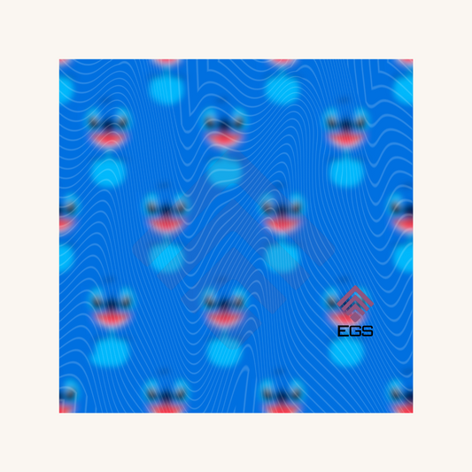 Blue Alien Smilie Face Magnet