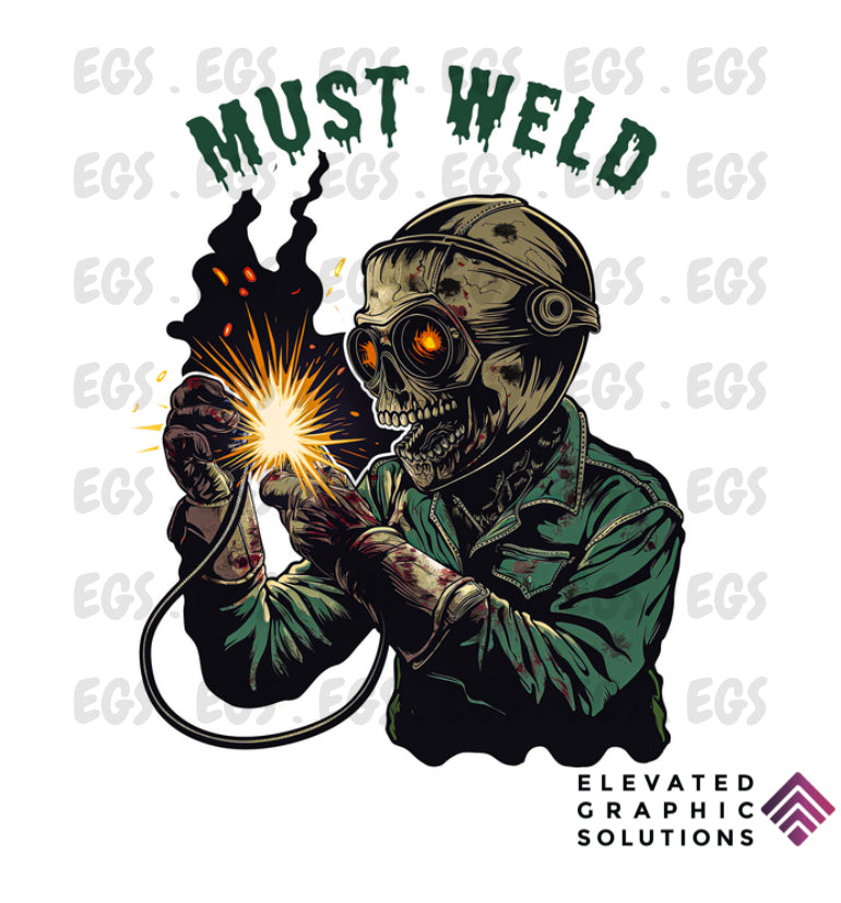 "Must Weld" Sticker