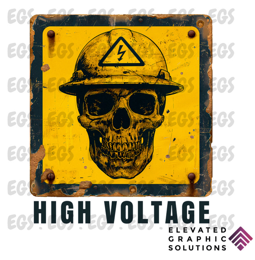"High Voltage Sign" Sticker