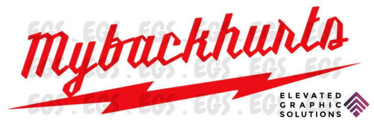 "My Back Hurts" Sticker