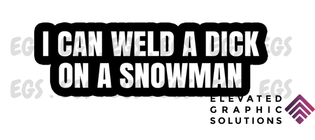 "Welded Snowman" Sticker