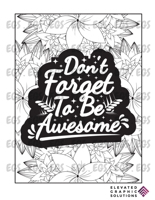"Be Awesome!"