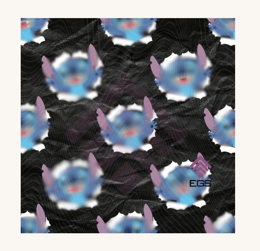 Blue Alien Ripping Paper Magnet