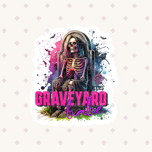 Graveyard Babe Sticker