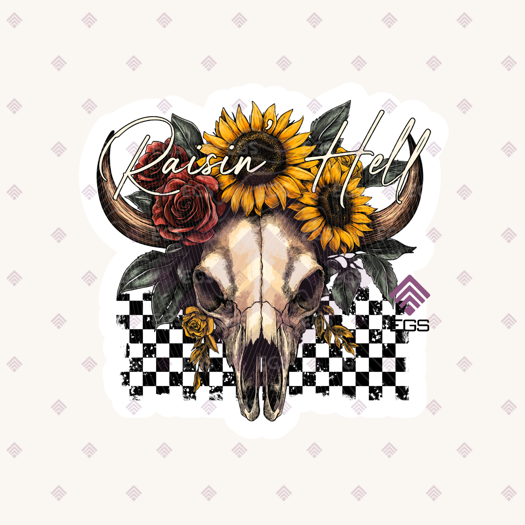 Raisin' Hell Sticker