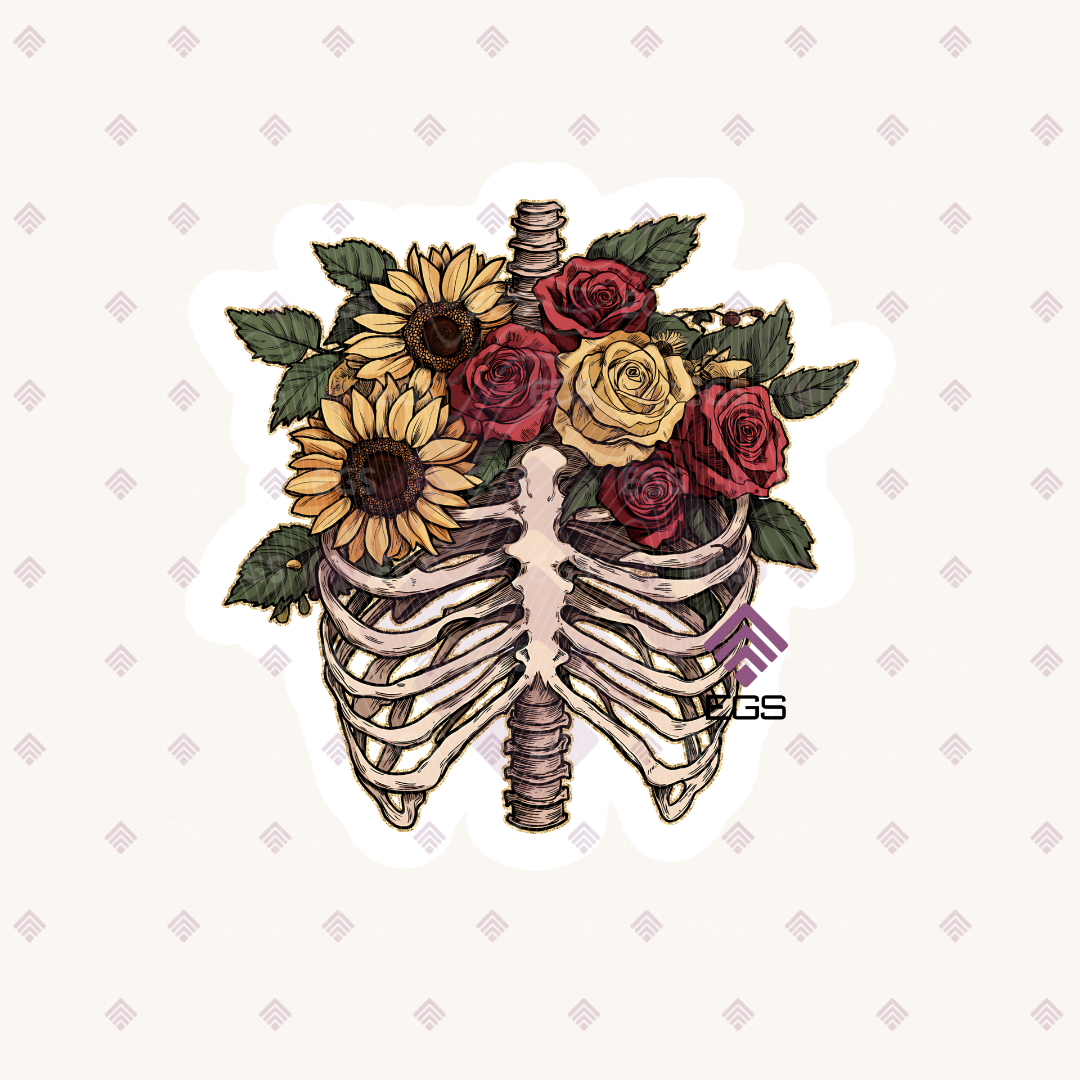 Destroy What Destroys You Florals Sticker