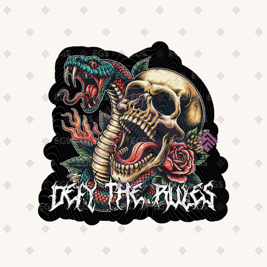 Defy The Rules Sticker