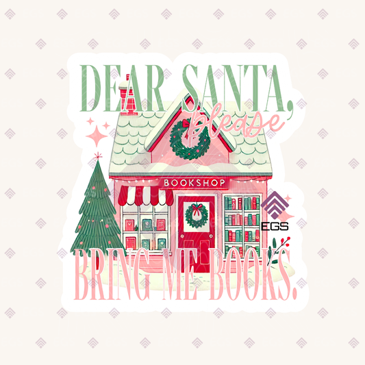 Dear Santa...Books Sticker