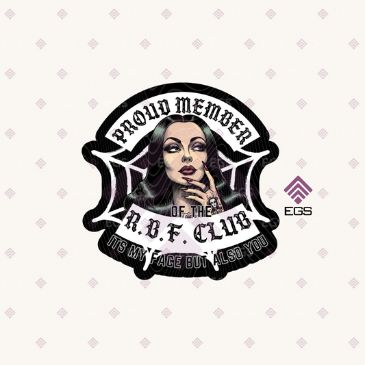 R.B.F Club Sticker