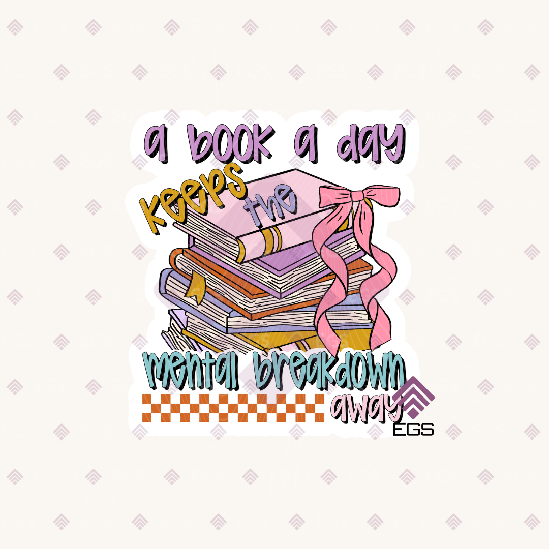 A Book A Day Sticker
