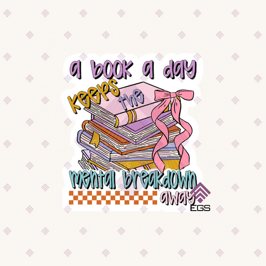 A Book A Day Sticker