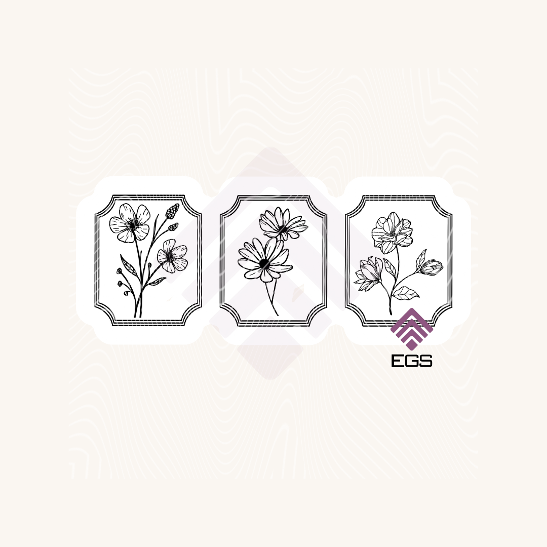 Floral Postage Sticker