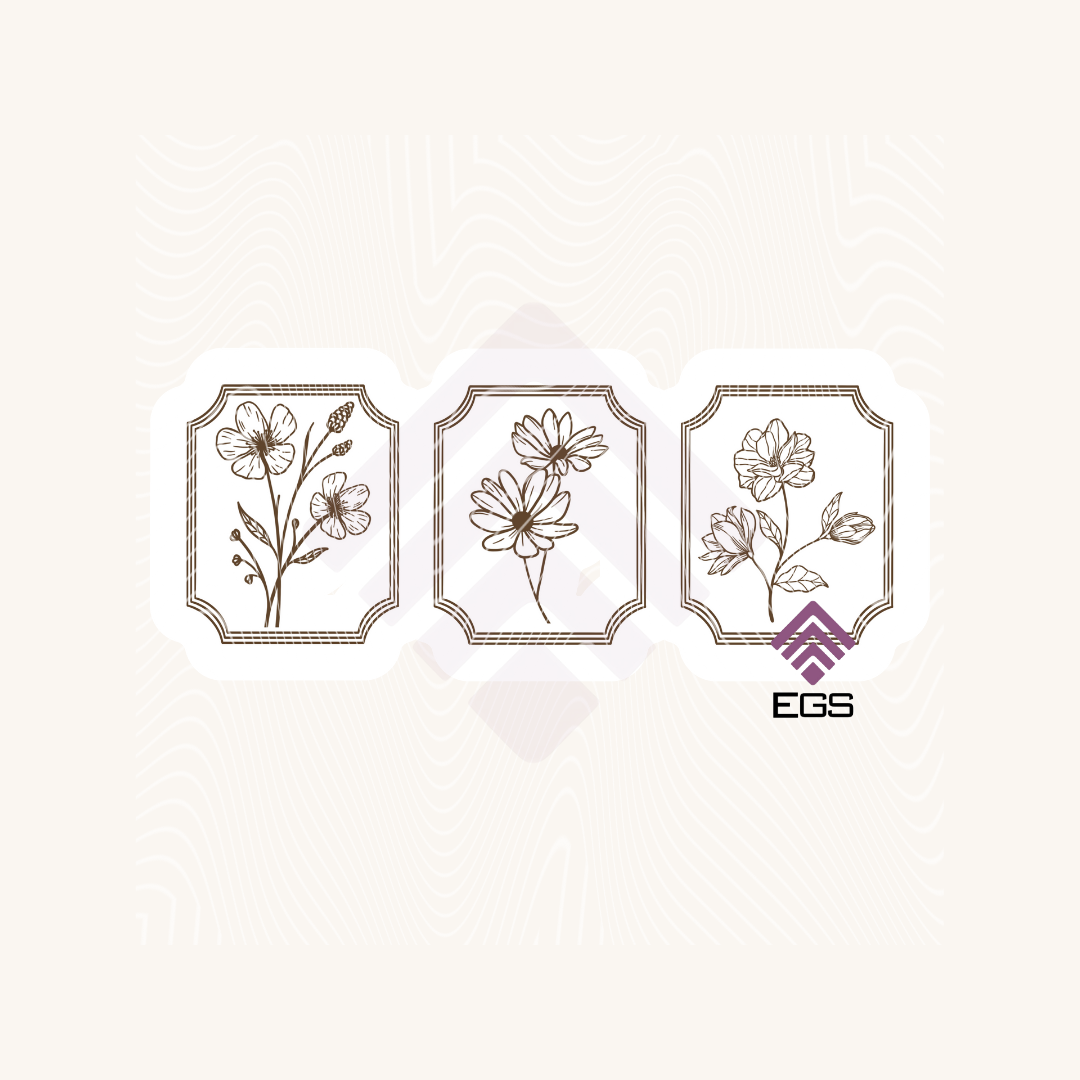 Floral Postage Sticker