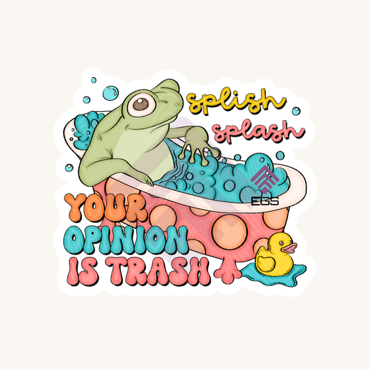 Your Opinion Is Trash Sticker