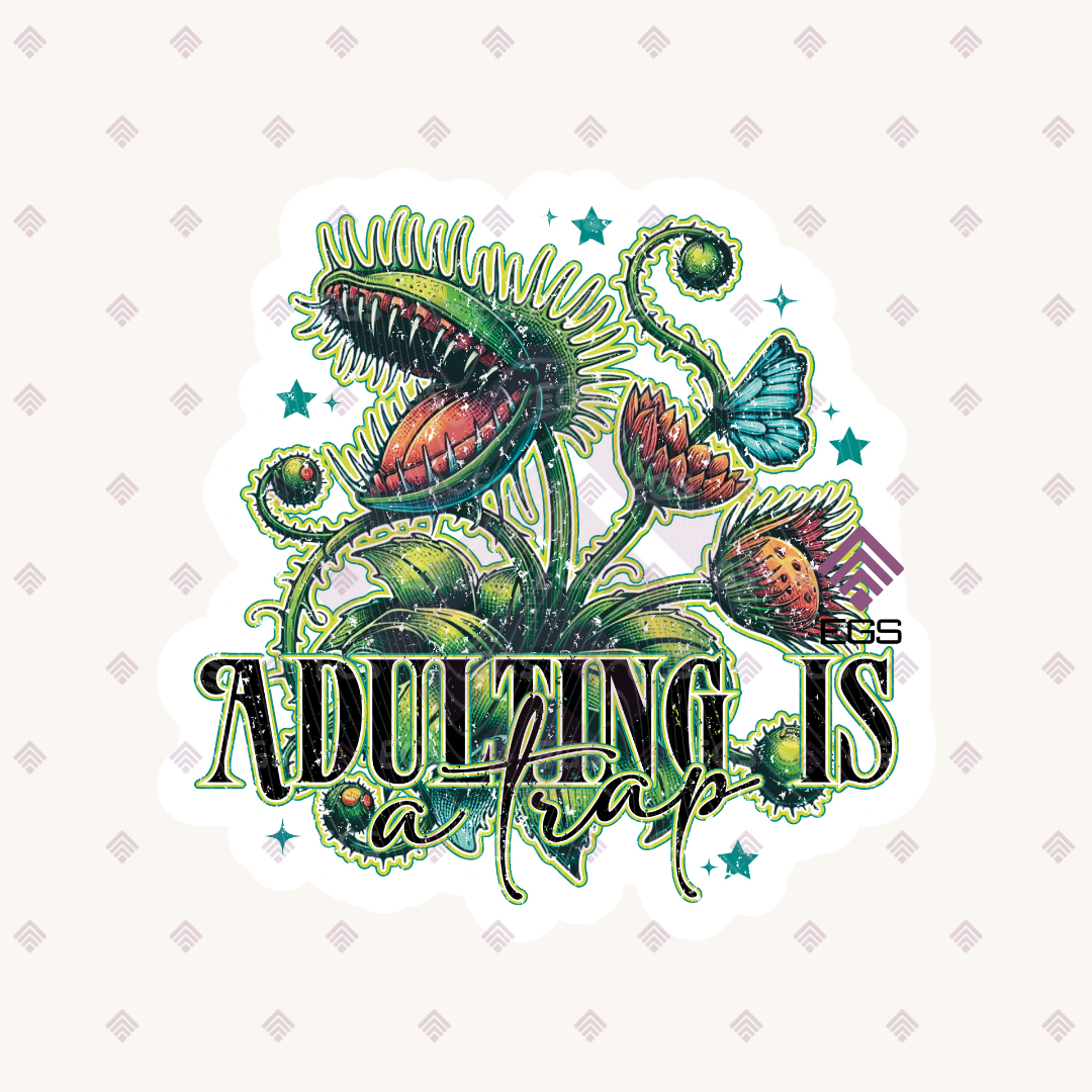 Aduting Is A Trap Sticker