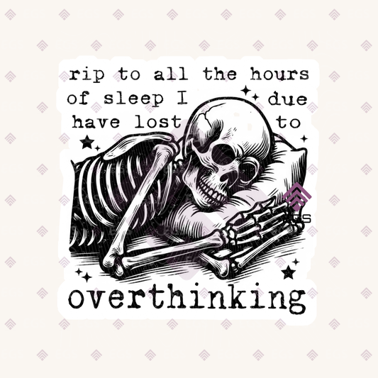 Overthinking Sticker
