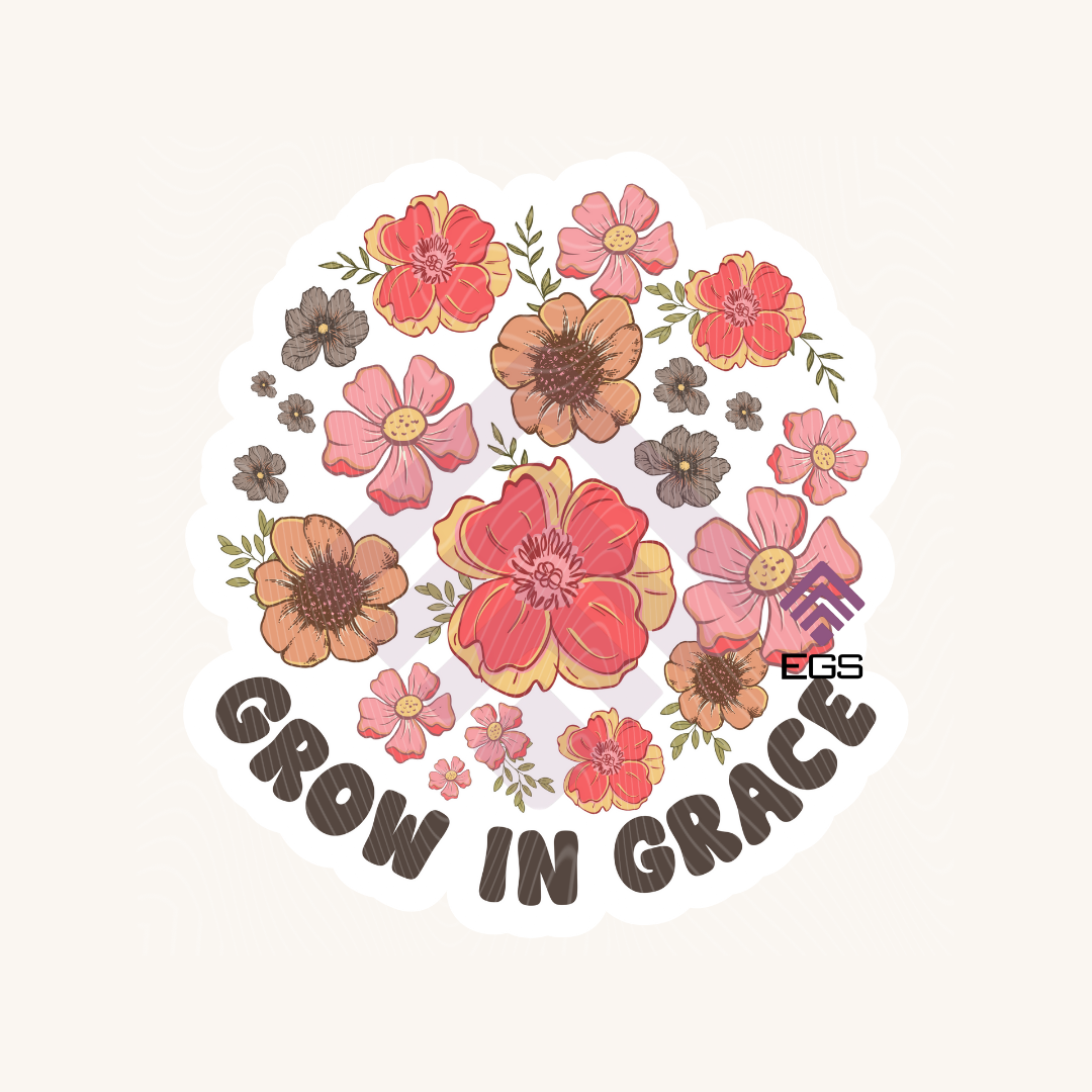 Grow In Grace Sticker