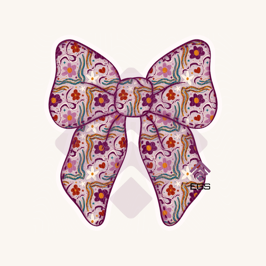 Doodle Bow Sticker