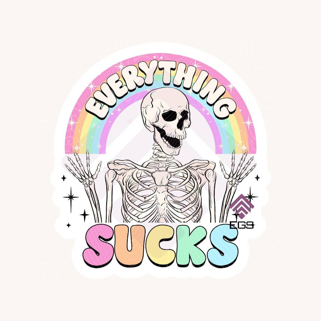 Everything Sucks Sticker